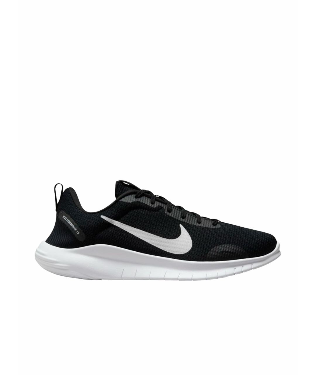 NIKE Черные текстильные низкие кроссовки / кеды, фото 1