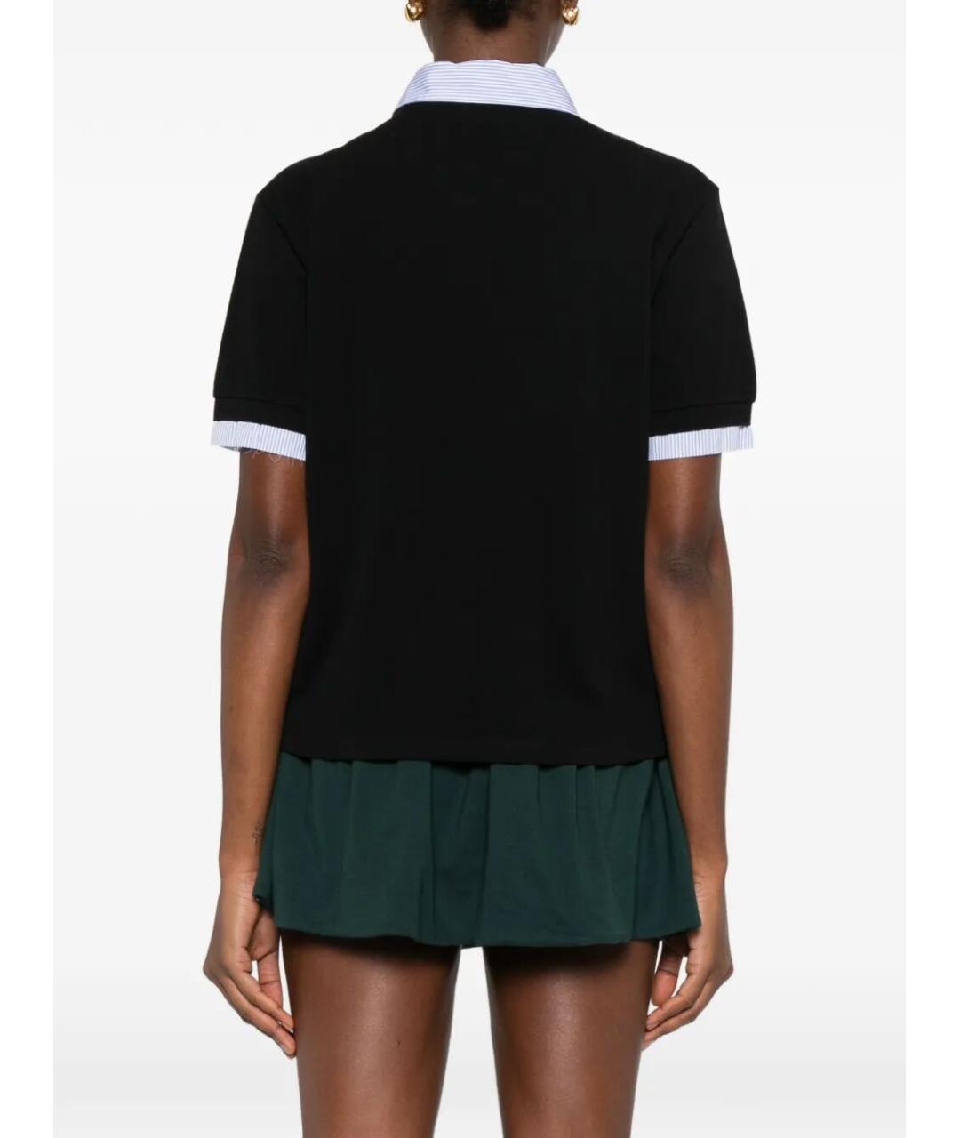 MIU MIU Черная хлопковая футболка, фото 3