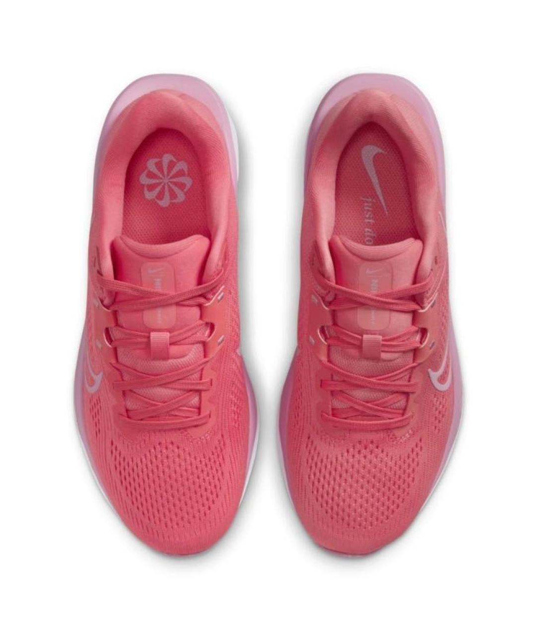 NIKE Красные текстильные низкие кроссовки / кеды, фото 2