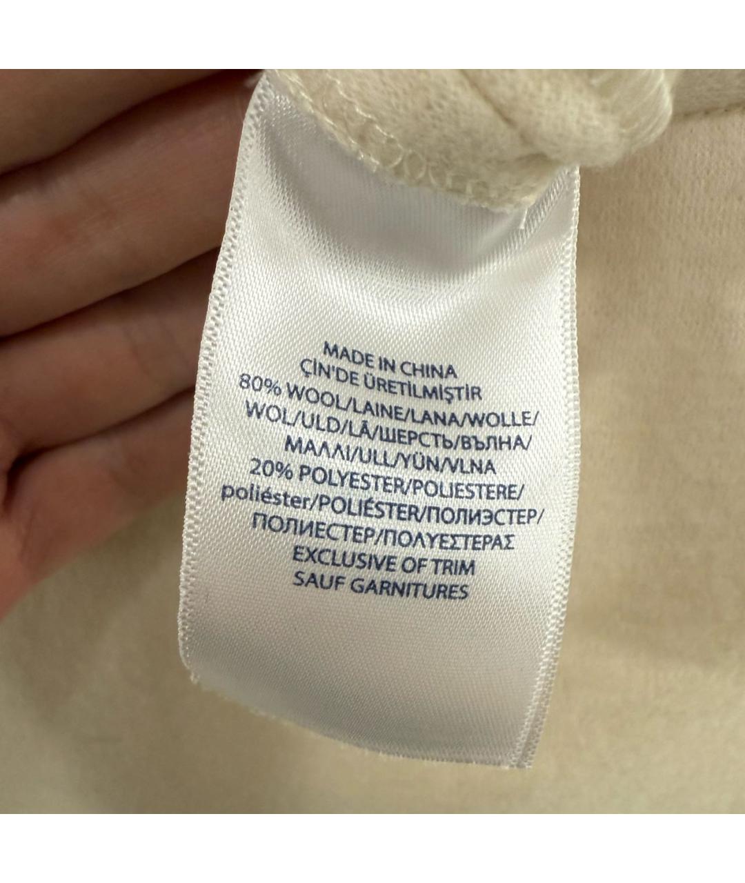 POLO RALPH LAUREN Бежевые шерстяные кюлоты, фото 5