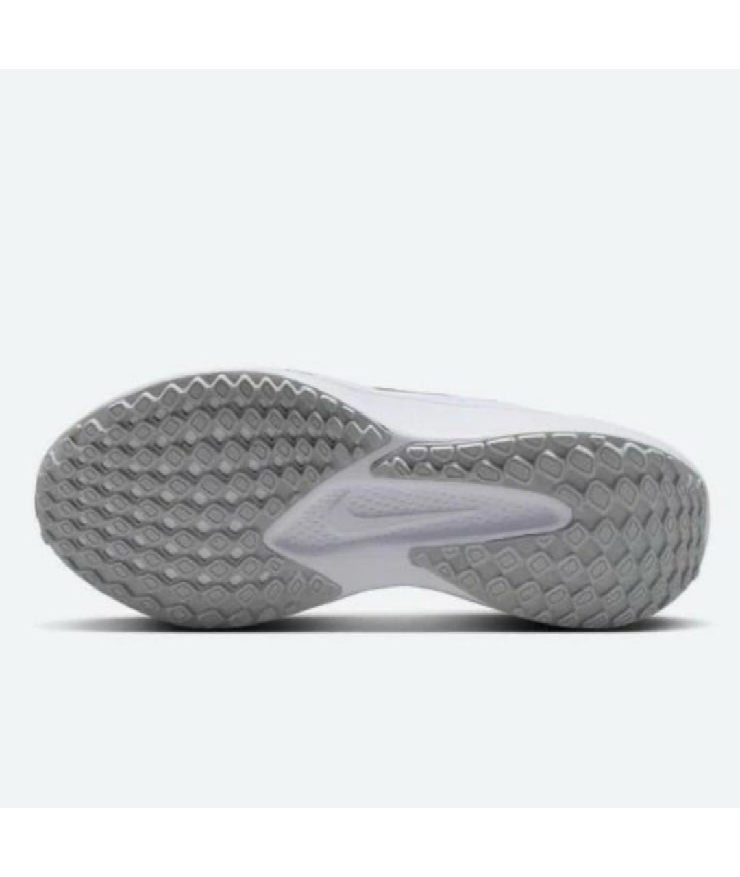 NIKE Белые текстильные низкие кроссовки / кеды, фото 5