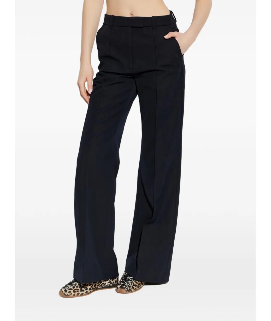 A.P.C. Темно-синие хлопковые прямые брюки, фото 4