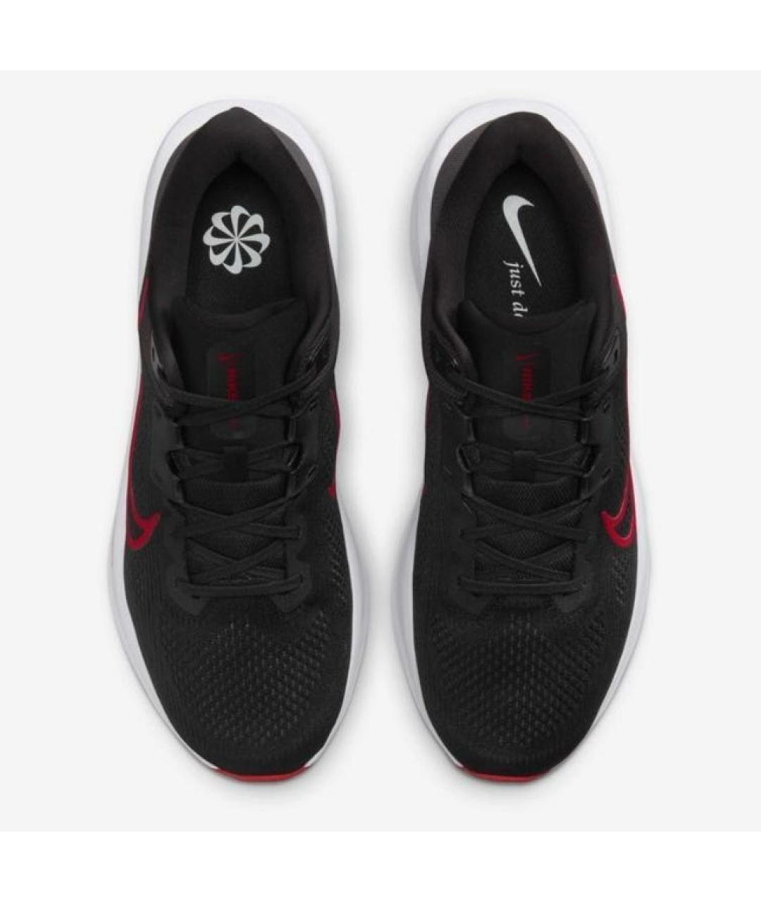 NIKE Черные текстильные низкие кроссовки / кеды, фото 2