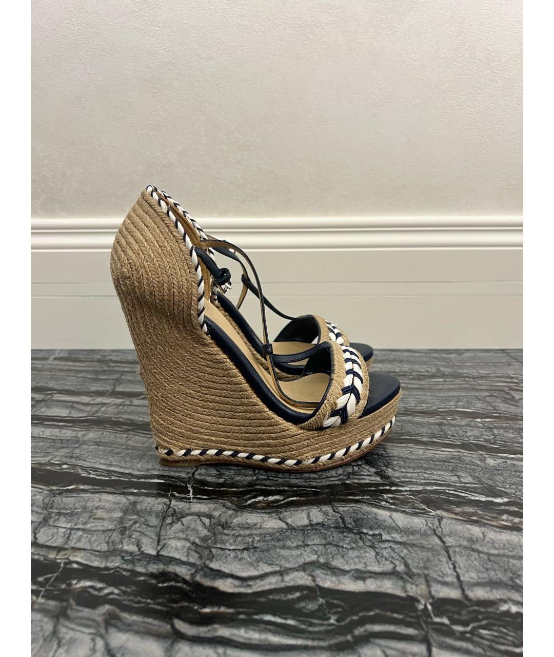 GUCCI Бежевые босоножки, фото 6