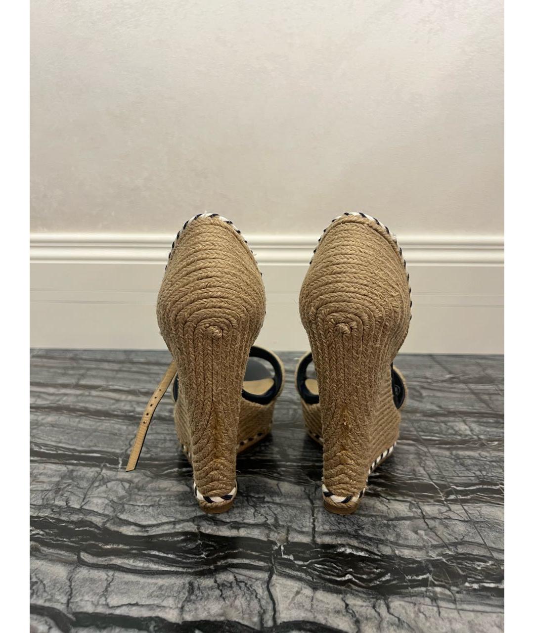 GUCCI Бежевые босоножки, фото 4