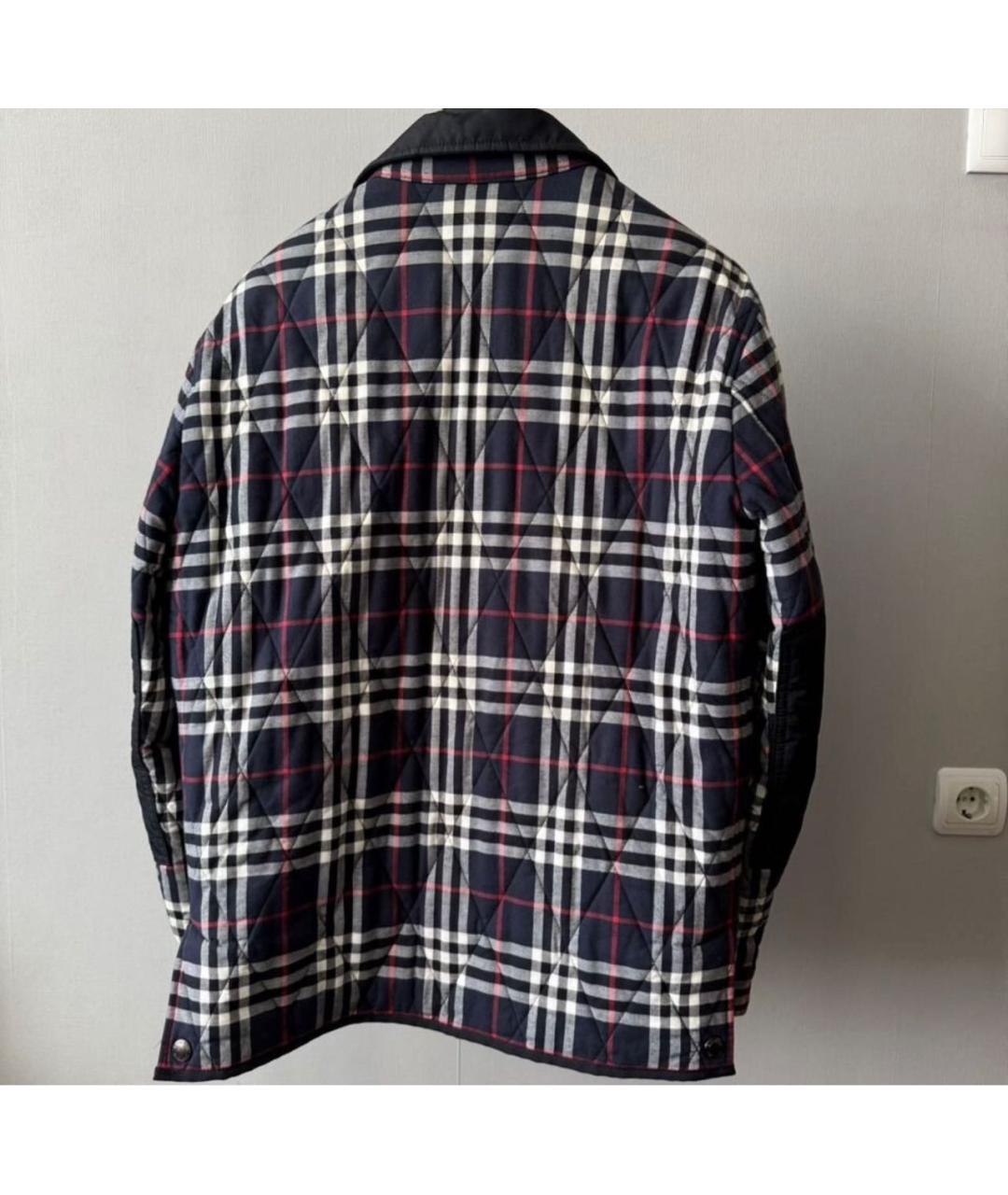 BURBERRY Синяя хлопковая куртка, фото 2