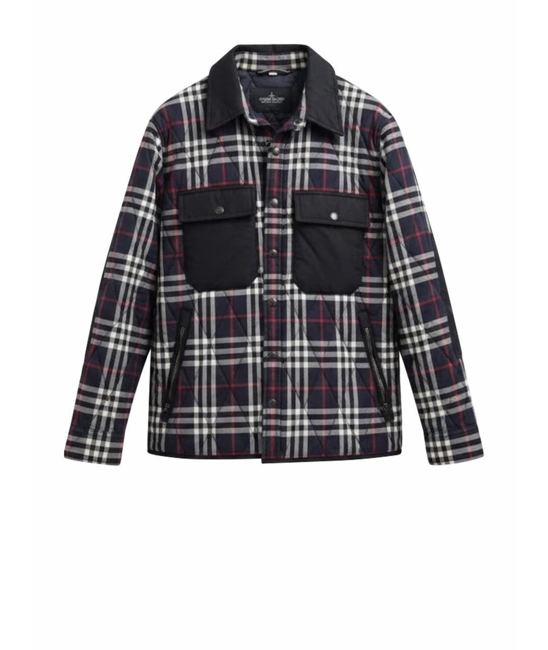 BURBERRY Синяя хлопковая куртка, фото 1