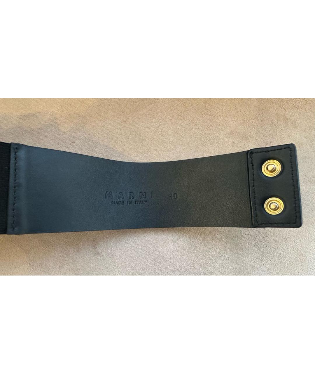 MARNI Черный ремень, фото 3