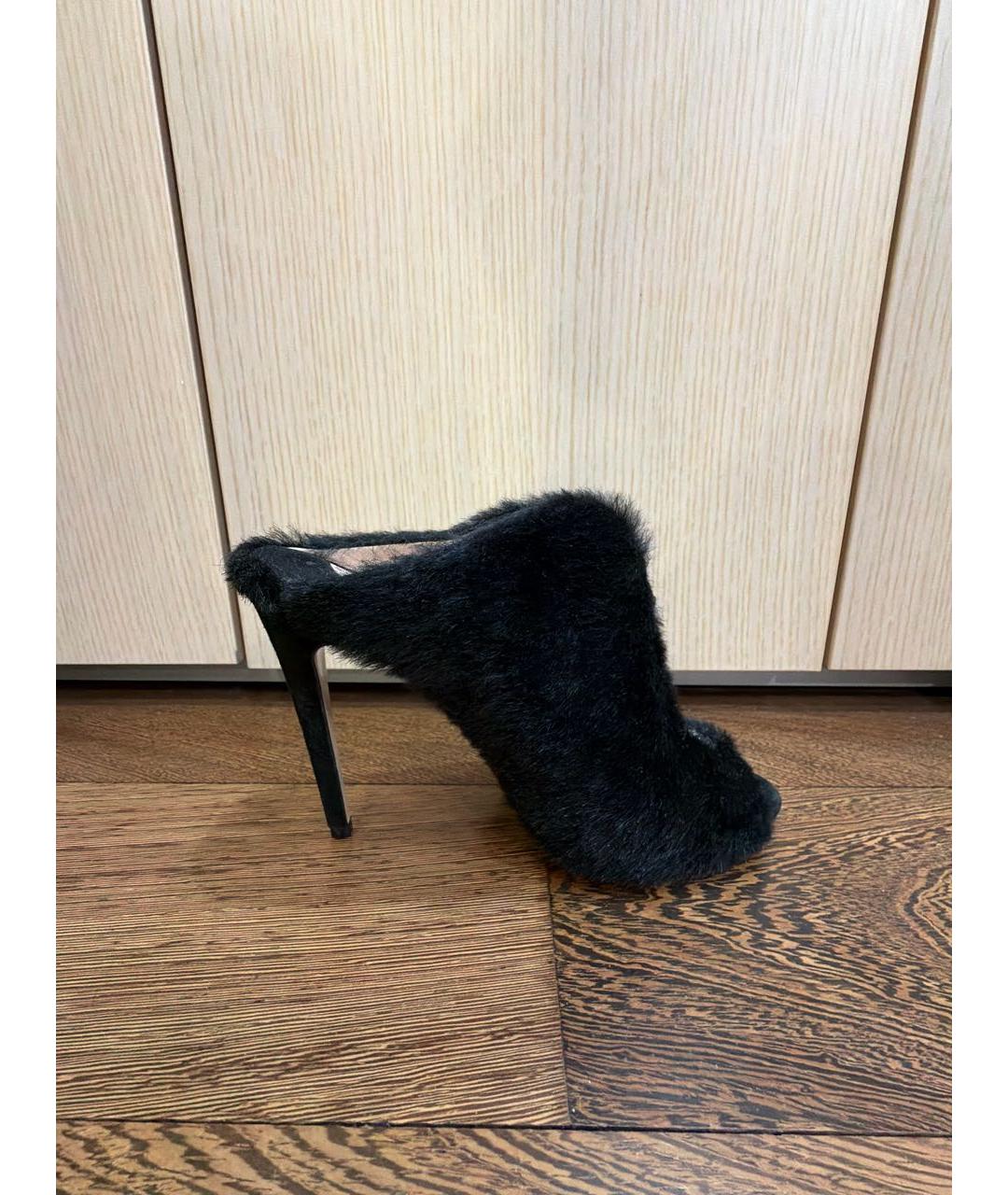 MIU MIU Черные мюли, фото 6