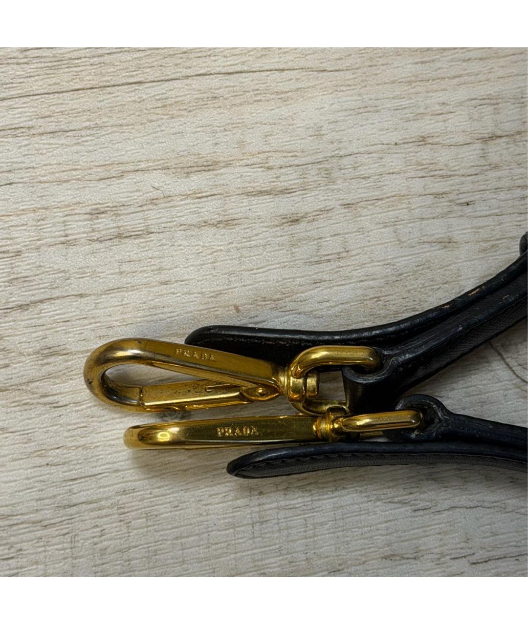 PRADA Черная кожаная сумка тоут, фото 8