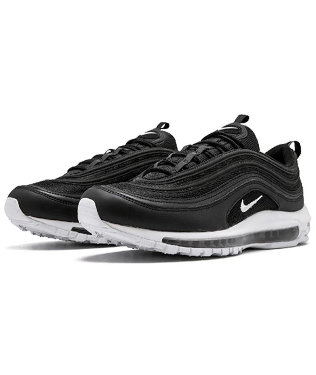 NIKE Черные текстильные низкие кроссовки / кеды, фото 2