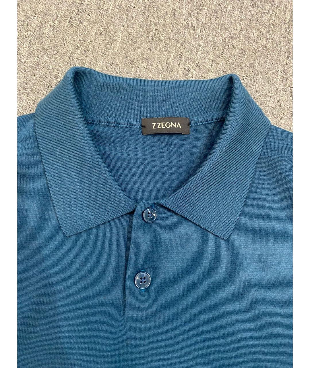 ZZEGNA Синий шерстяной джемпер / свитер, фото 3