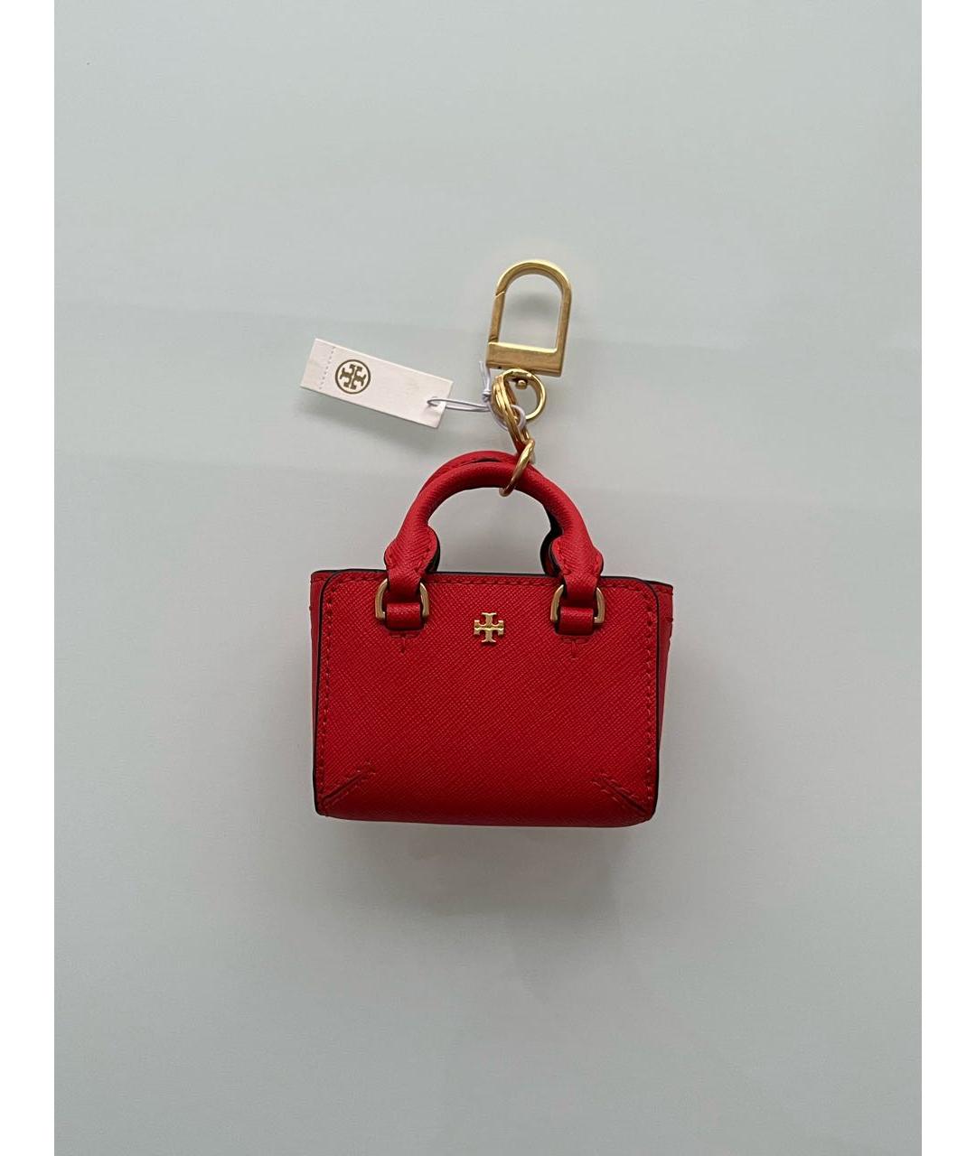 TORY BURCH Красный брелок, фото 2
