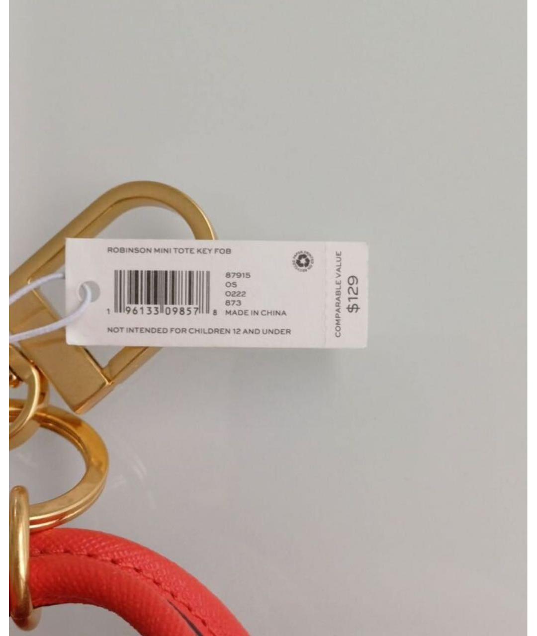 TORY BURCH Красный брелок, фото 3