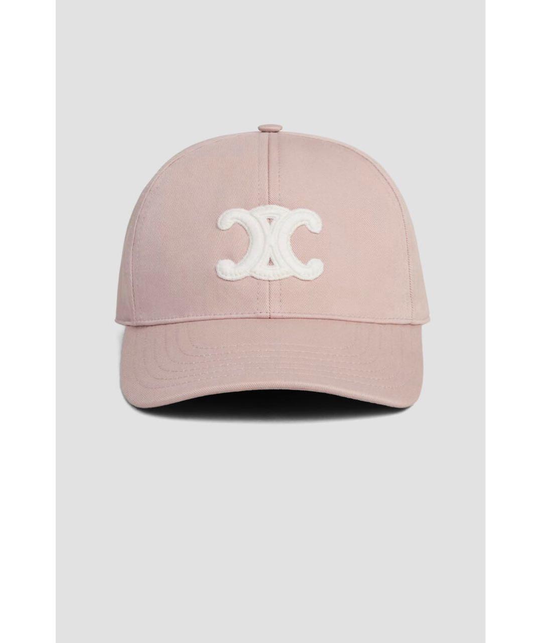 CELINE Розовая хлопковая кепка, фото 5
