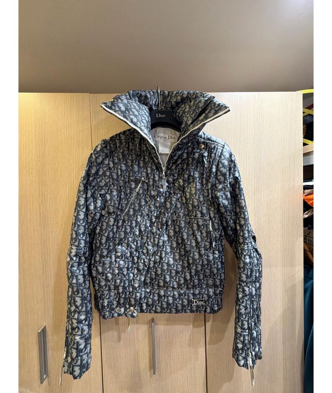 CHRISTIAN DIOR Серая полиамидовая куртка, фото 4