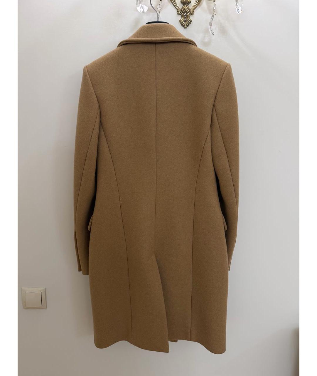 BALMAIN Бежевое шерстяное пальто, фото 2