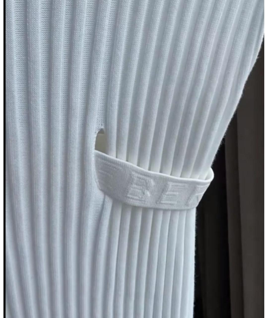 ICEBERG Белое хлопковое повседневное платье, фото 4