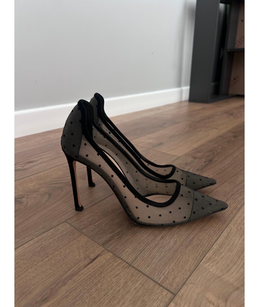 CHRISTIAN DIOR Черные синтетические туфли, фото 6