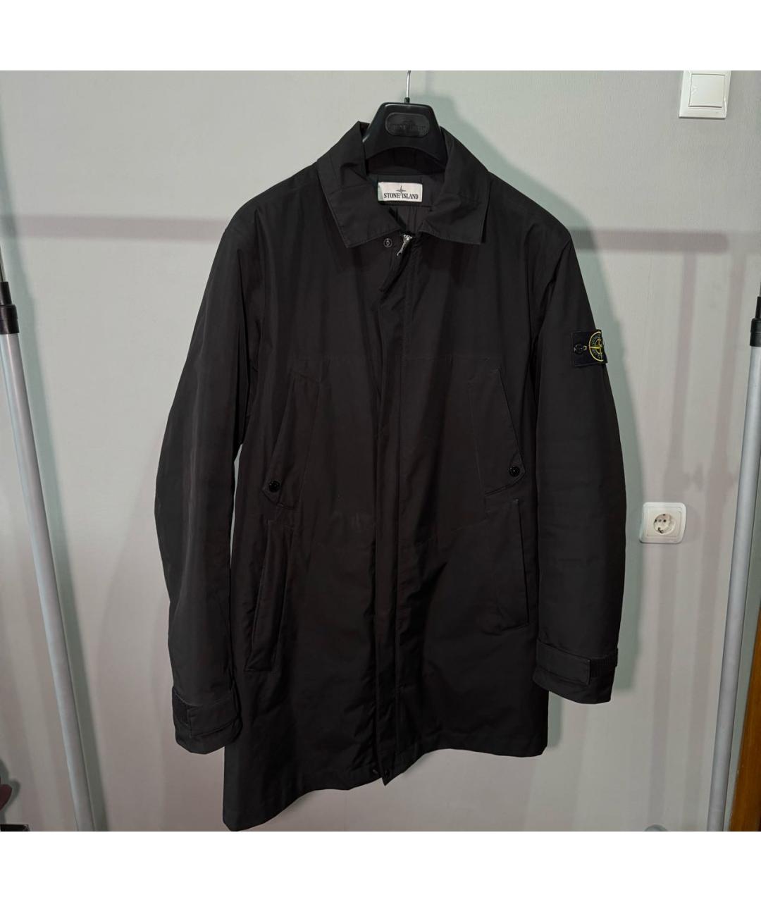 STONE ISLAND Черное пальто, фото 9