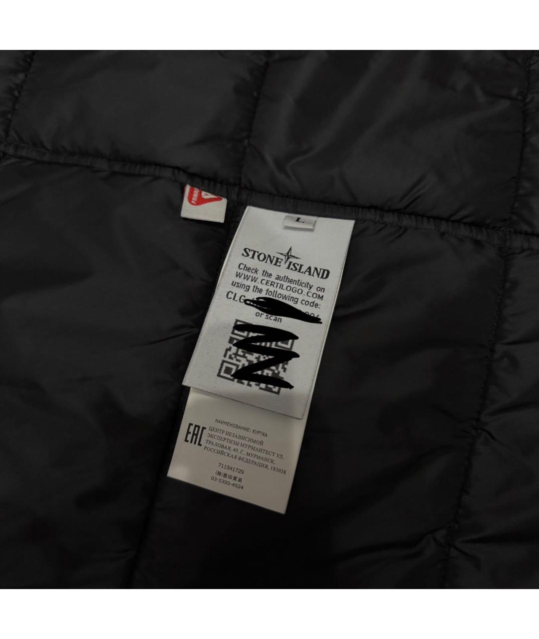 STONE ISLAND Черное пальто, фото 5