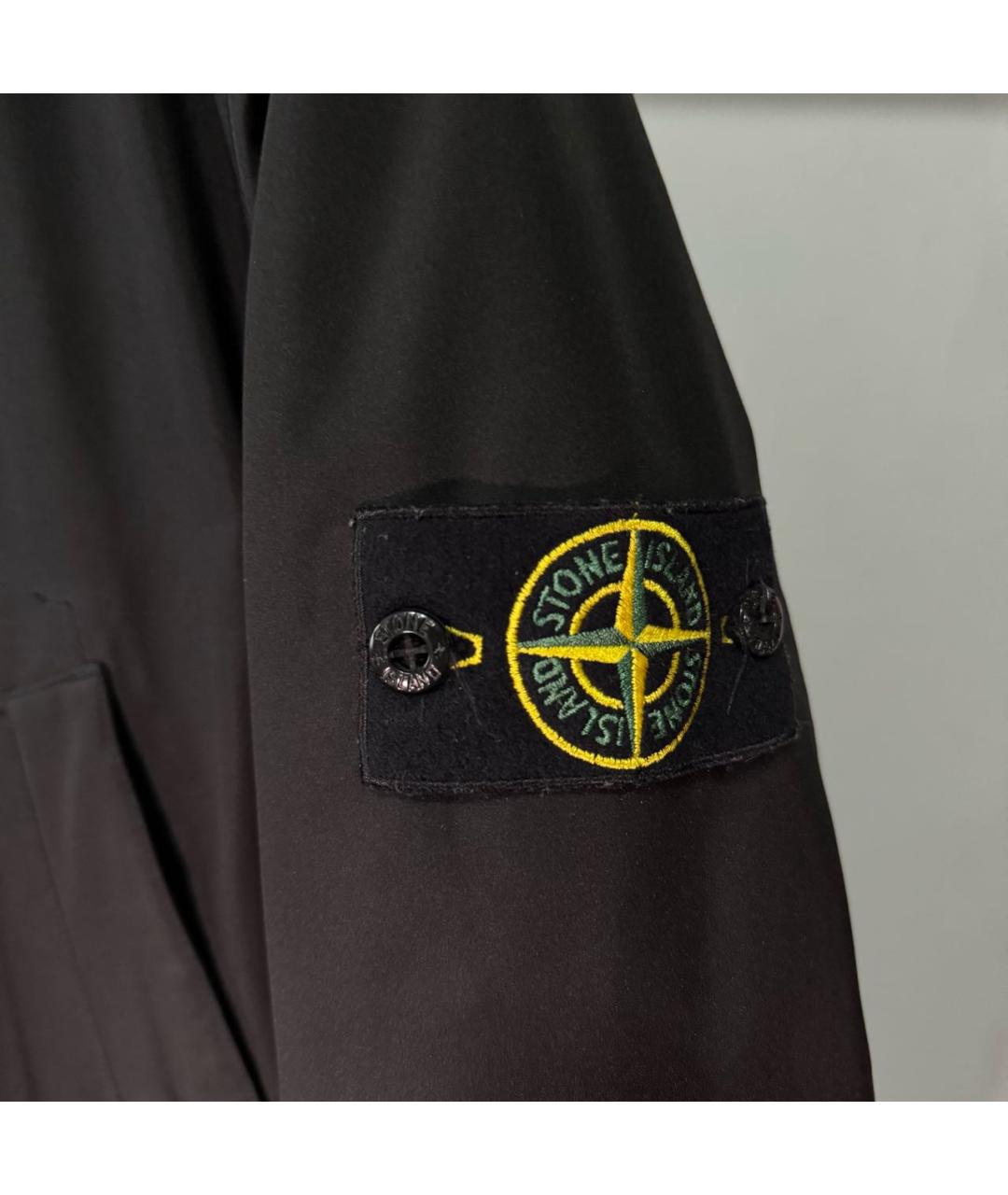 STONE ISLAND Черное пальто, фото 3