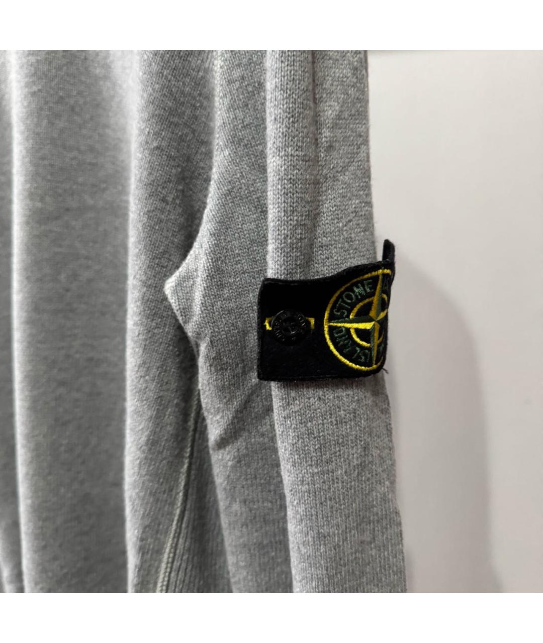 STONE ISLAND Серый шерстяной джемпер / свитер, фото 3