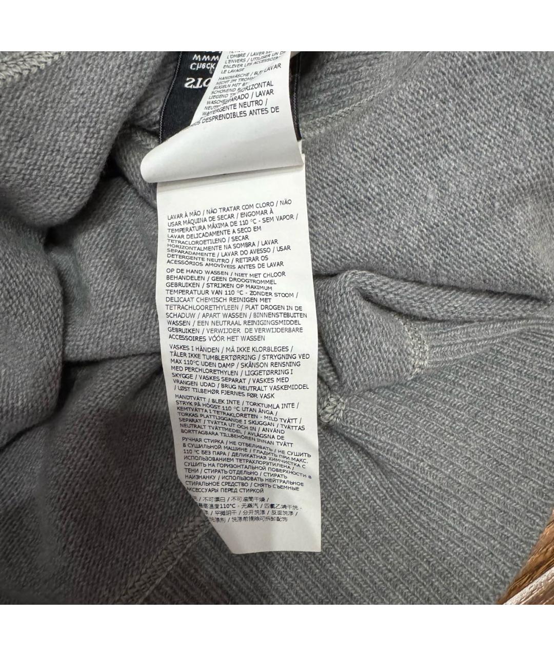 STONE ISLAND Серый шерстяной джемпер / свитер, фото 7