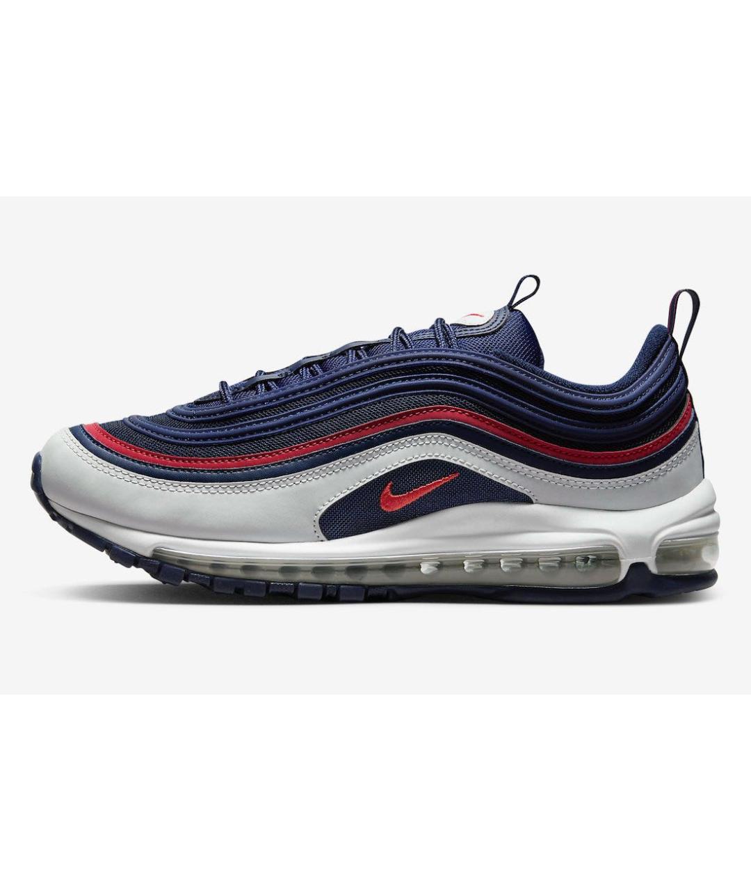 NIKE Темно-синие текстильные низкие кроссовки / кеды, фото 5