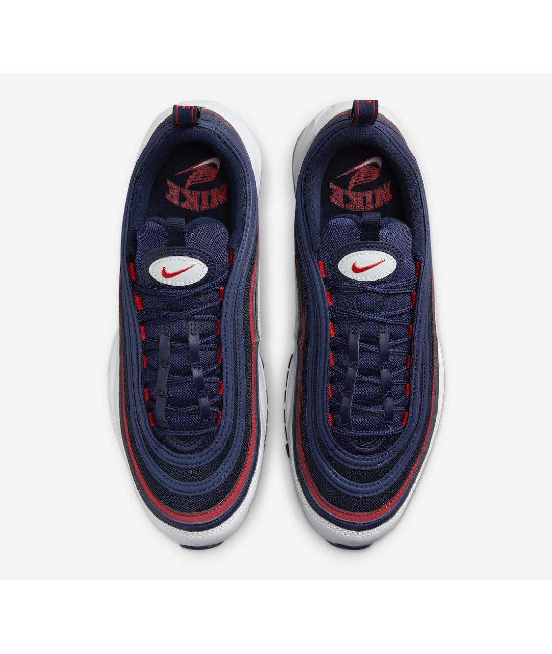 NIKE Темно-синие текстильные низкие кроссовки / кеды, фото 3