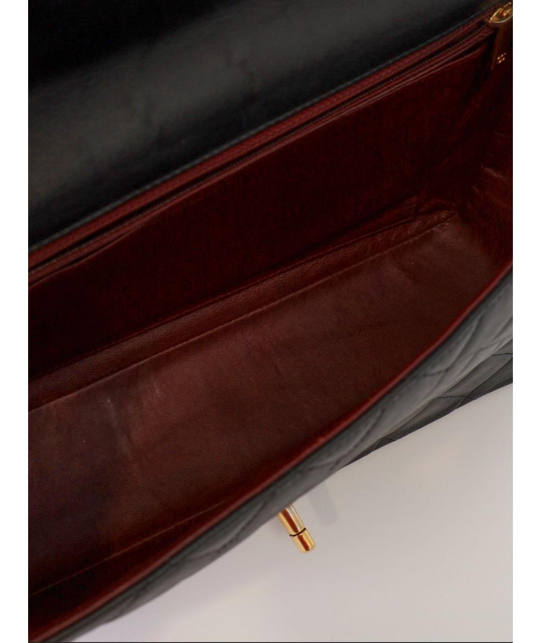 CHANEL Черная кожаная сумка через плечо, фото 4