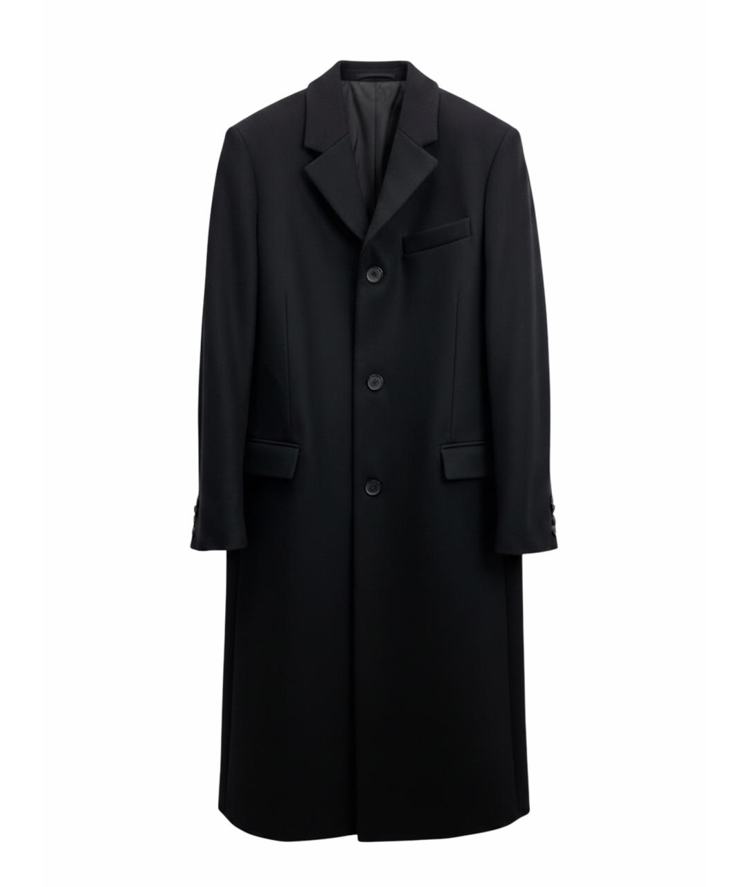 SPORTY AND RICH Черная шерстяная парка, фото 1