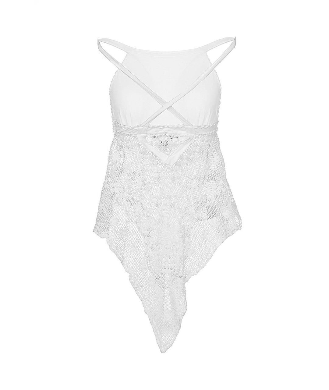 TWIN-SET Белая хлопковая майка, фото 2