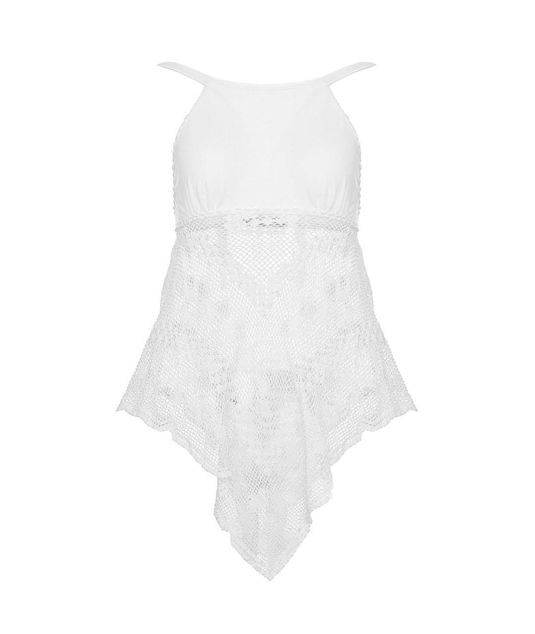 TWIN-SET Белая хлопковая майка, фото 9