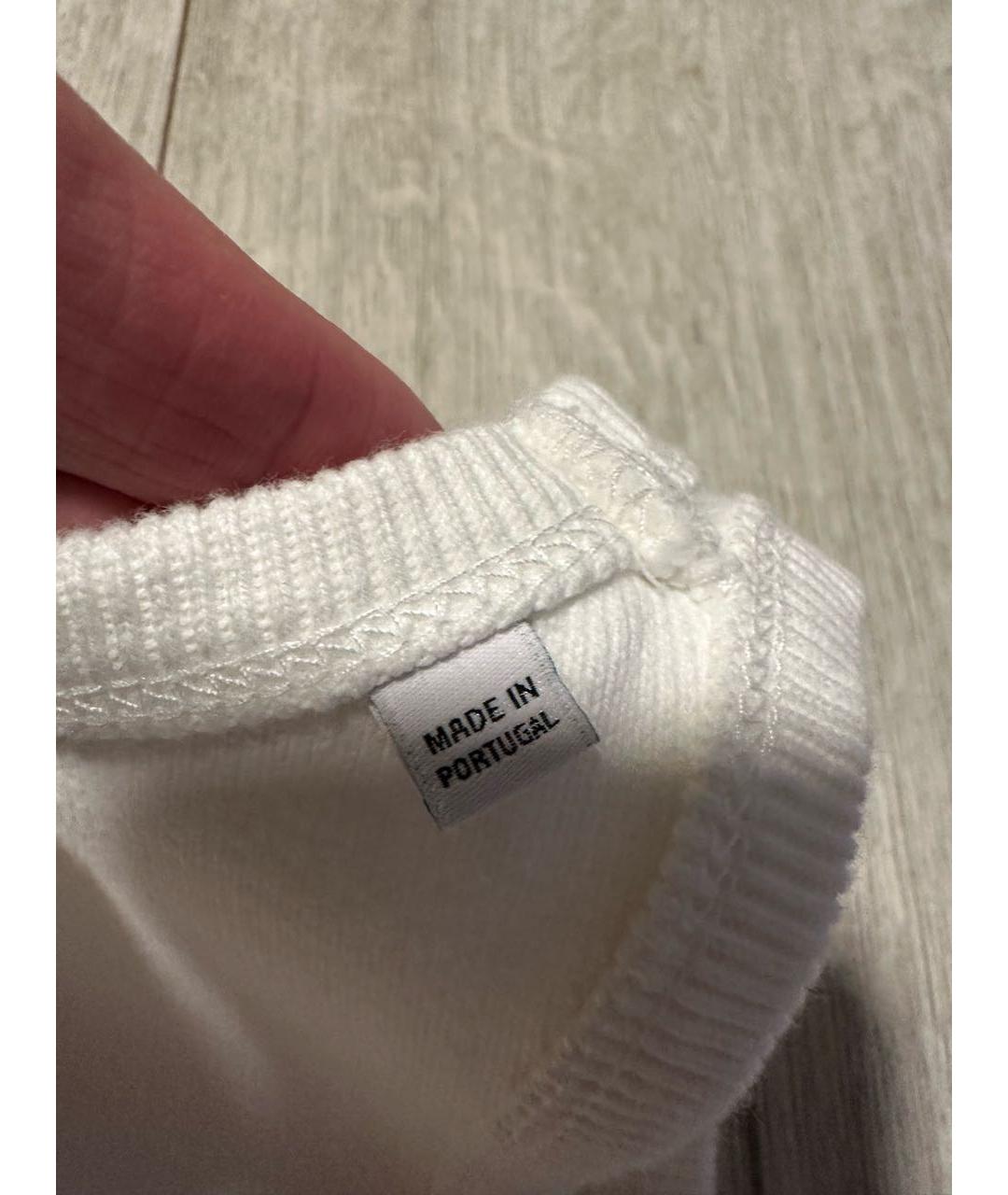 7 FOR ALL MANKIND Белая хлопко-эластановая майка, фото 4