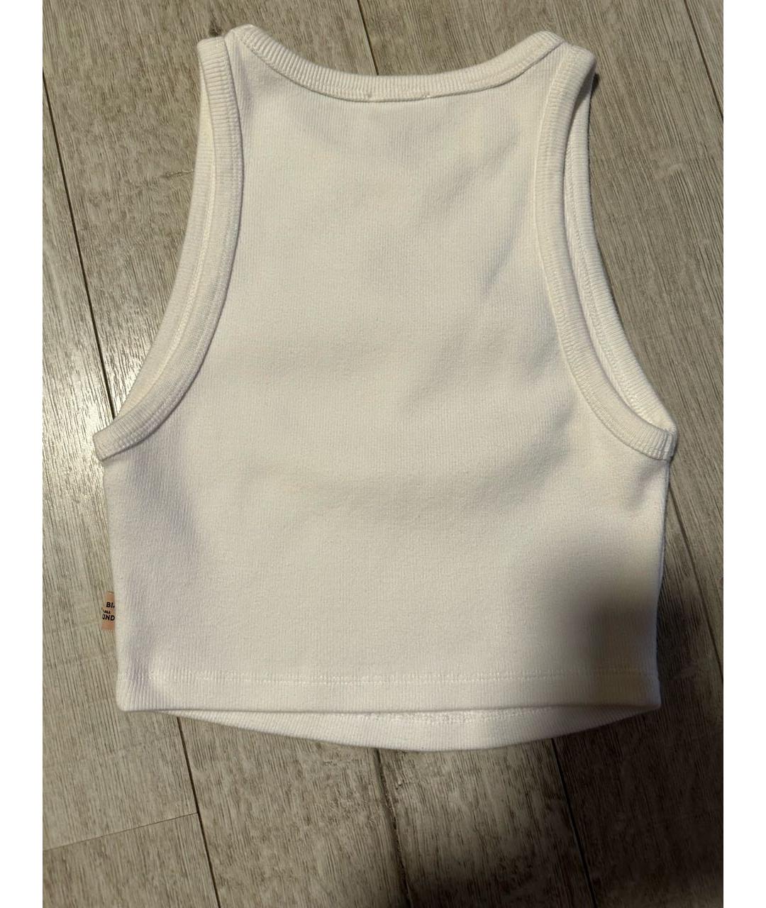 7 FOR ALL MANKIND Белая хлопко-эластановая майка, фото 2