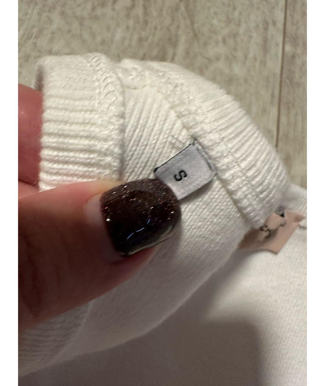 7 FOR ALL MANKIND Белая хлопко-эластановая майка, фото 5