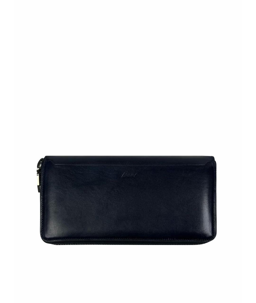 BRIONI Темно-синий кожаный кошелек, фото 1