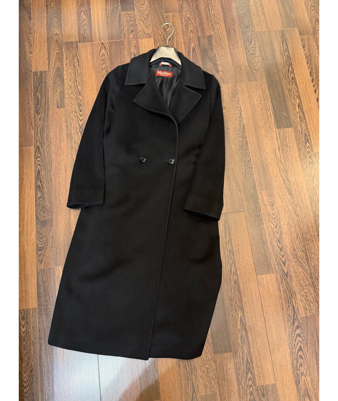 MAX MARA Черное шерстяное пальто, фото 4