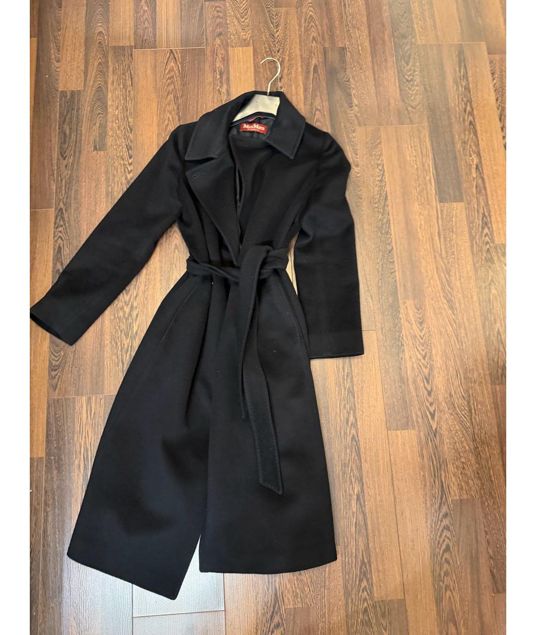 MAX MARA Черное шерстяное пальто, фото 3