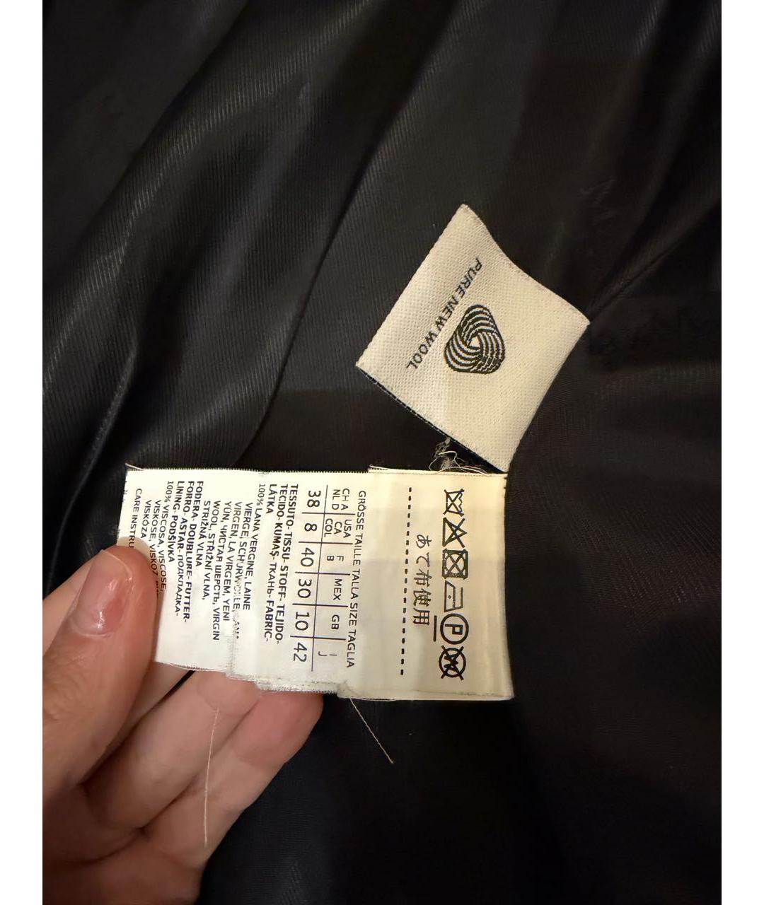 MAX MARA Черное шерстяное пальто, фото 2
