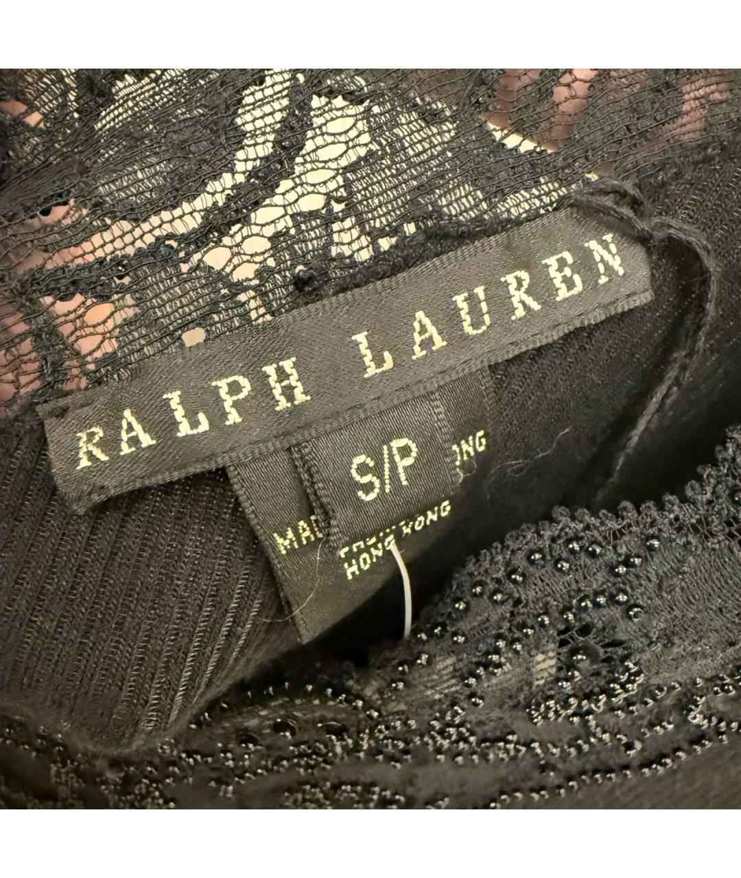 RALPH LAUREN Черный вискозный джемпер / свитер, фото 4