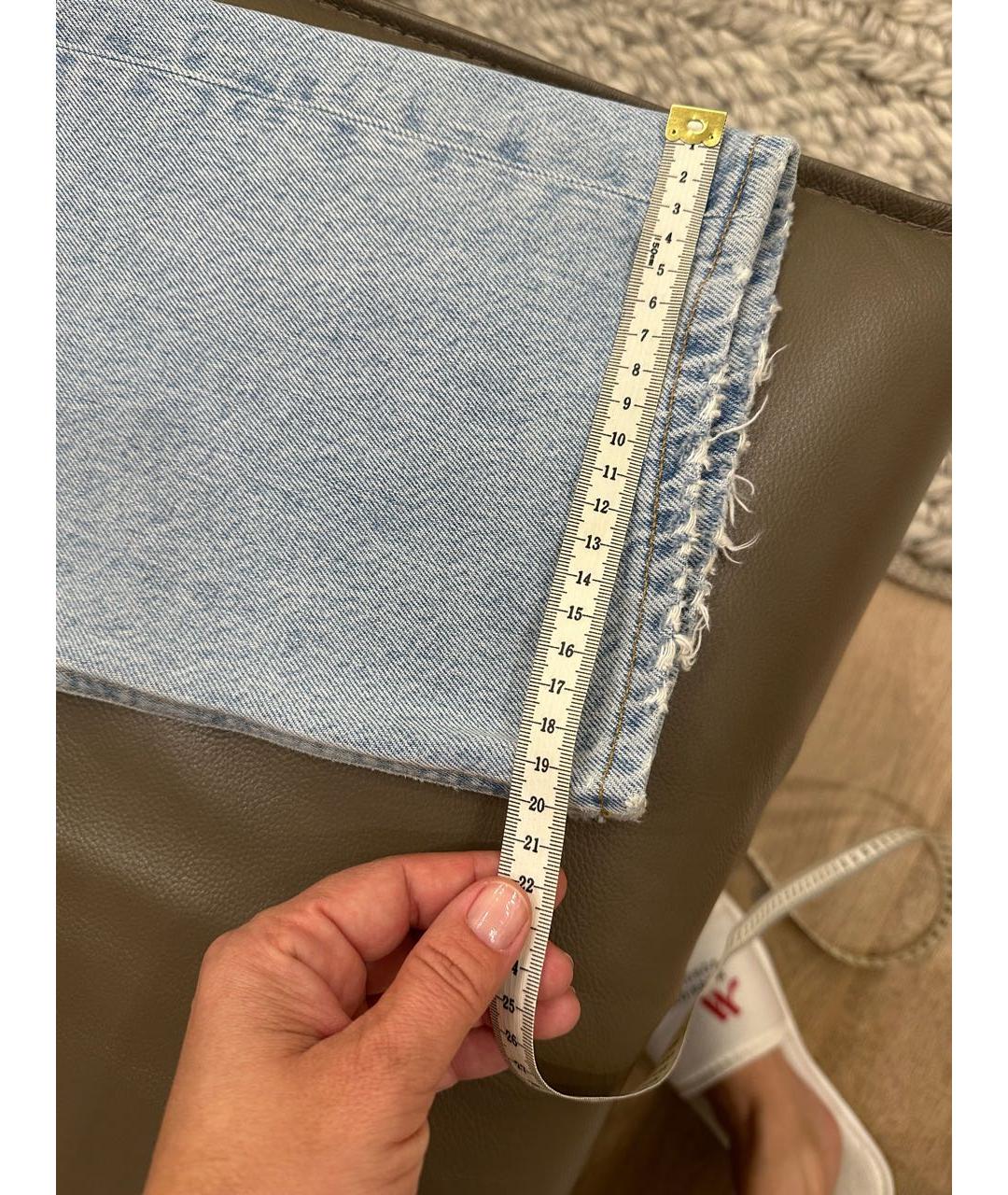AGOLDE Голубые хлопковые прямые джинсы, фото 6
