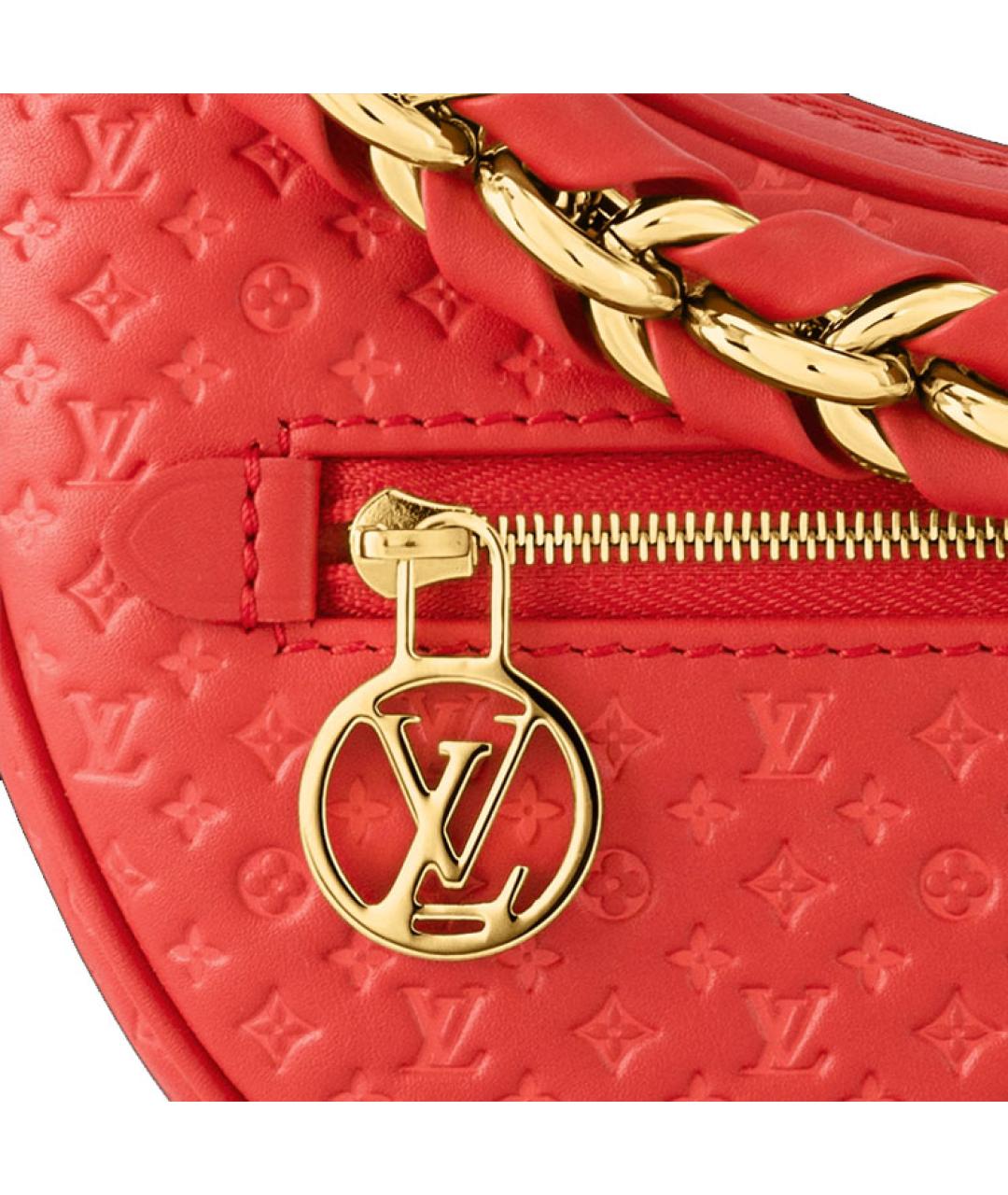 LOUIS VUITTON Красная кожаная сумка через плечо, фото 7