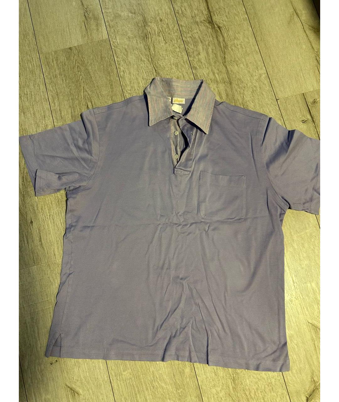 BRIONI Хлопко-леновое поло с коротким рукавом, фото 7