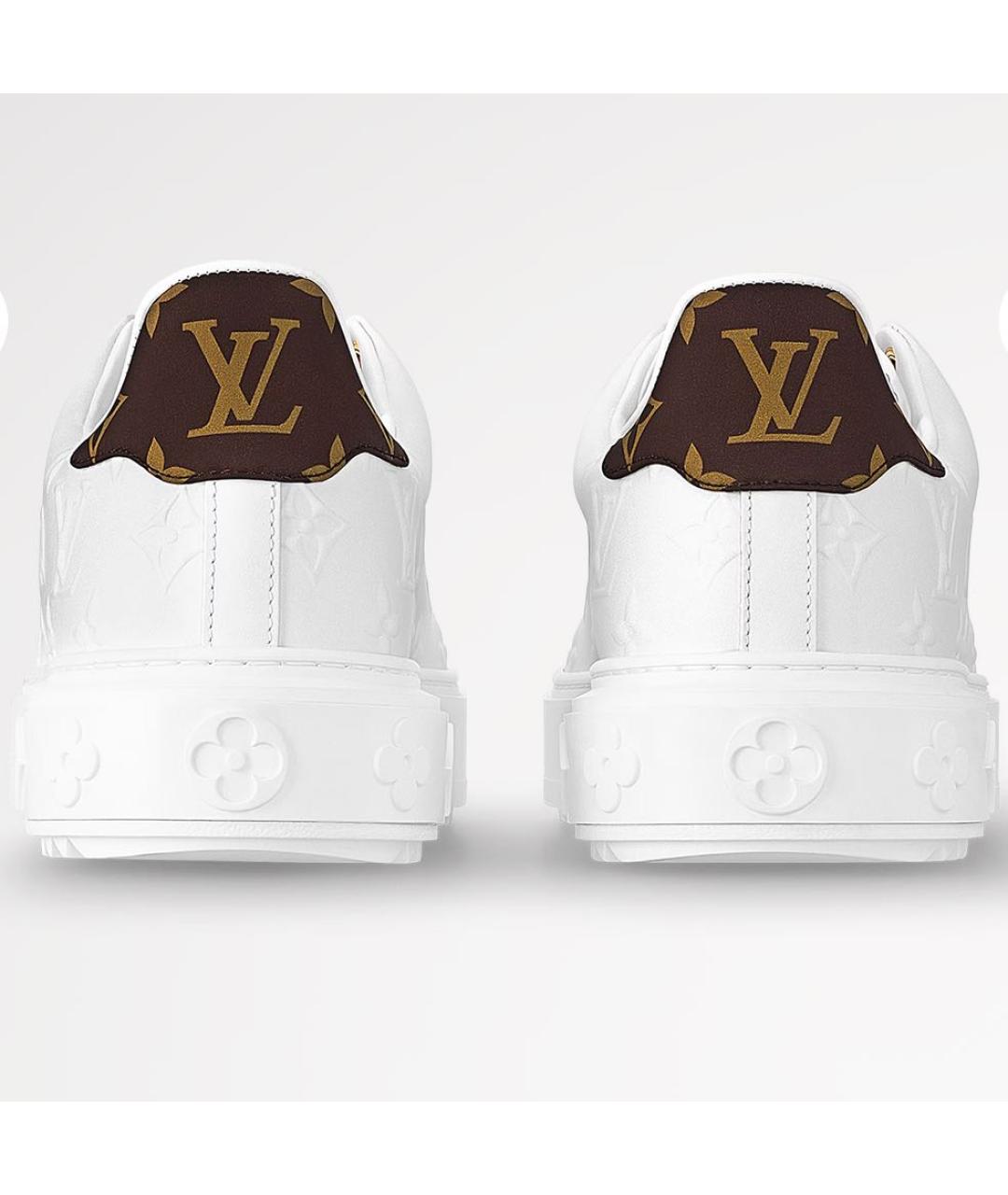 LOUIS VUITTON Белые кожаные кеды, фото 7