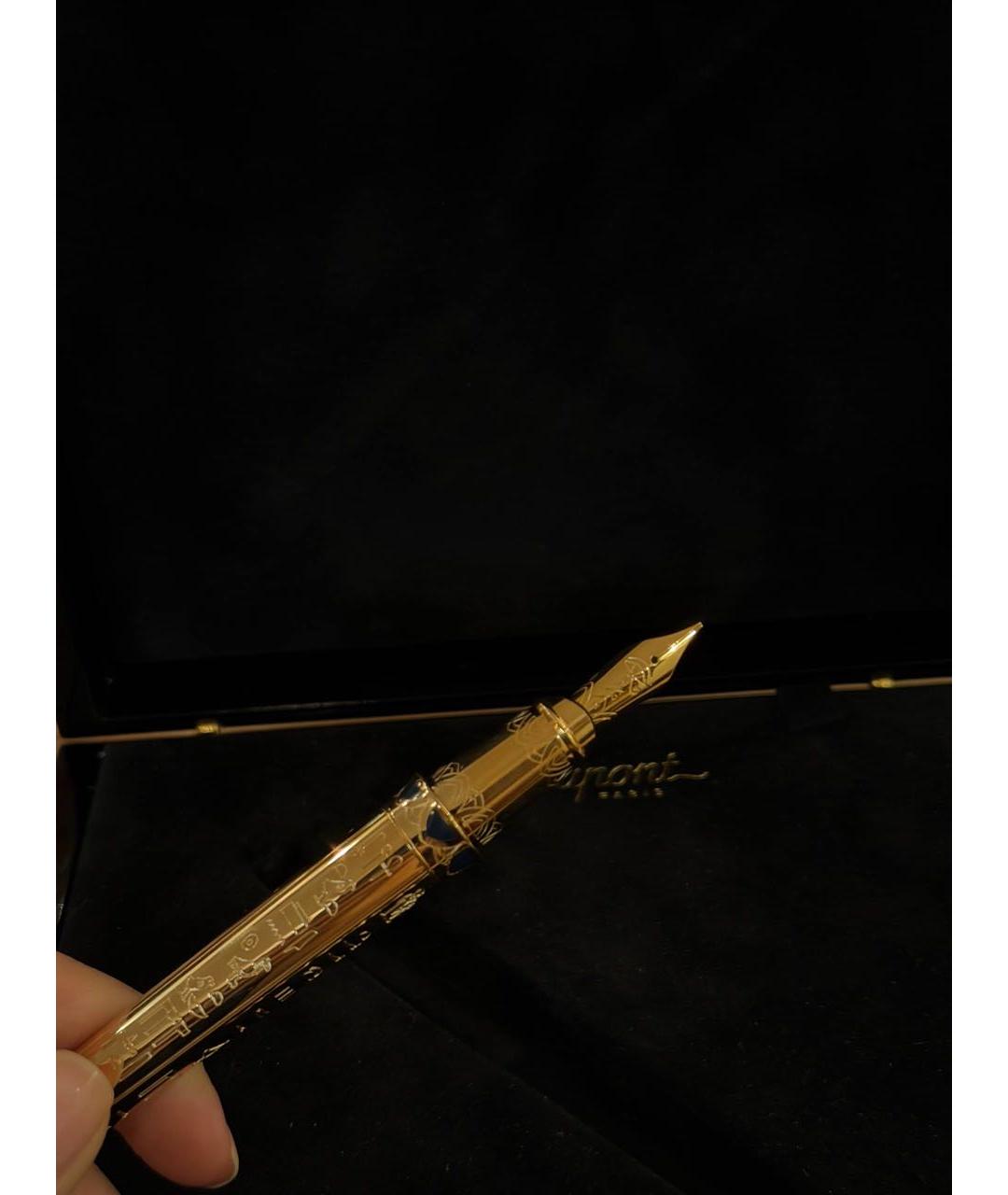 DUPONT Золотая металлическая перьевая ручка, фото 5