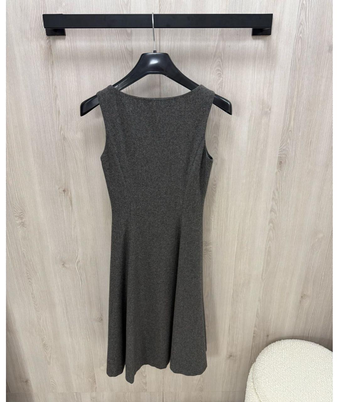 RALPH LAUREN Антрацитовый шерстяной сарафан, фото 2