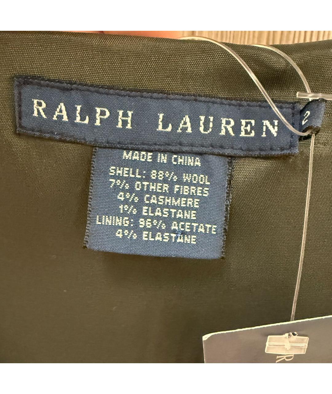 RALPH LAUREN Антрацитовый шерстяной сарафан, фото 3