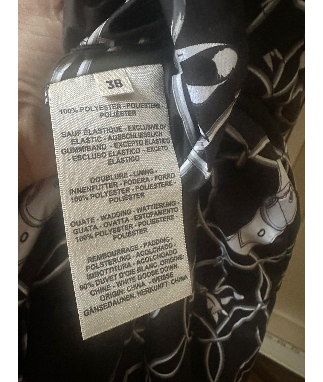 HERMES Черный полиэстеровый пуховик, фото 5